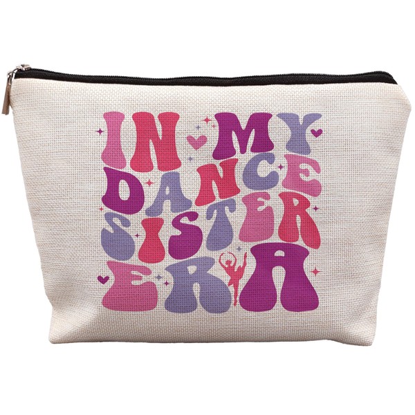 uinwk Dance Sister Gifts Makeup Bag, Women's Cosmetic Storage, Travel