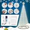 AMIPEPE 6ft Solar Christmas Tree Lights Outdoor, 250 LEDs Remote