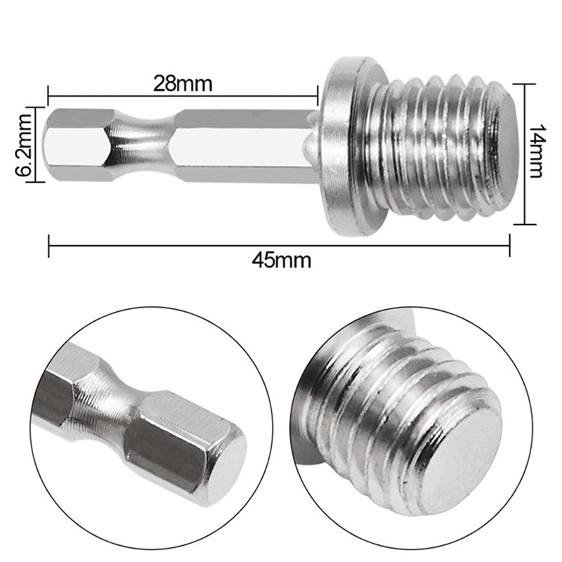 Hexagonal Drill Adapter Woodworking Connector M14 Splitting Electric Wrench Adapt