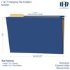 11x17 Hanging File Folders (25 per Pack)