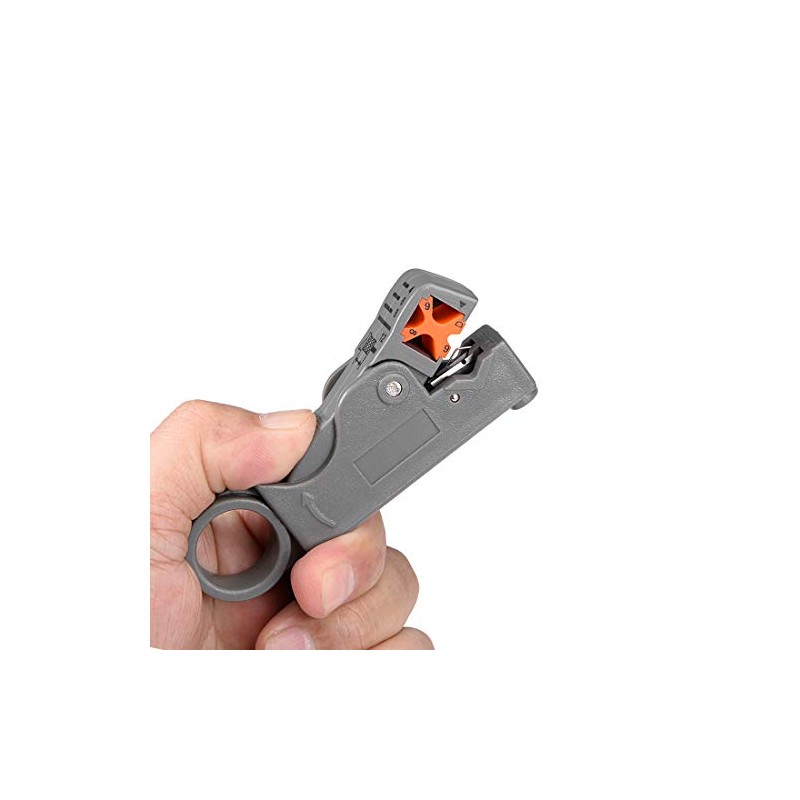 sourcing map Rotary Coax Coaxial Cable Stripper Cutter Tool for