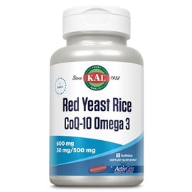 Kal Arroz de levadura roja COQ10 Omega 3, 60 unidades