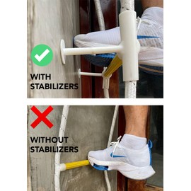 Fire Rescue Ladder for 2 Story 16ft Flame Resistant - Safety Rope Ladder - Fast to Deploy & Easy to Use & Store - Compact - Weight Capacity up to 2000 lb - Emergency Ladder with Stand-Off Stabilizers