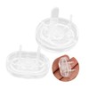 Operitacx 3 Sets Transparent Babyproof Outlet Covers Safety Plug Protectors
