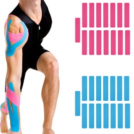 Ceeyoll 30 Kinesiologie Tapes Streifen Precut,Profi Physio Tape und Sporttape, Kinesiologie Tape Streifen Precut, für Muskelunterstützung, Knieschmerzen, Ellenbogen und Schulter.