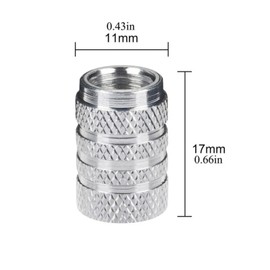 12 Pcs Tyre Valve Caps, Black Dust Caps for Car Tyres Tire Valve Stem Caps, Aluminum Tire Valve Cap Valve Covers Replacement for Cars, Bike and Bicycle, Trucks, Motorcycles