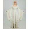 daizbella Medieval Renaissance Dress Fairy Elf Dress Retro Cinched Waist
