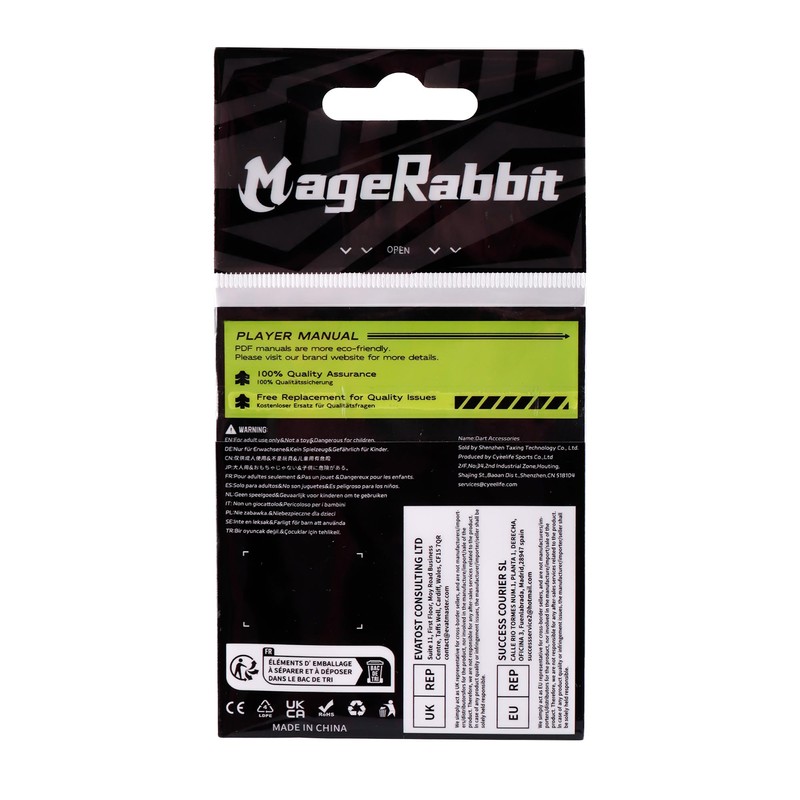MageRabbit 100pcs Plastic Dart Tips 2BA Thread Soft Dart Tips