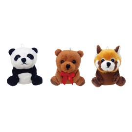 S&S 03511 Recording Mascot Animal Fren ZOO Teddy Bear Keychain