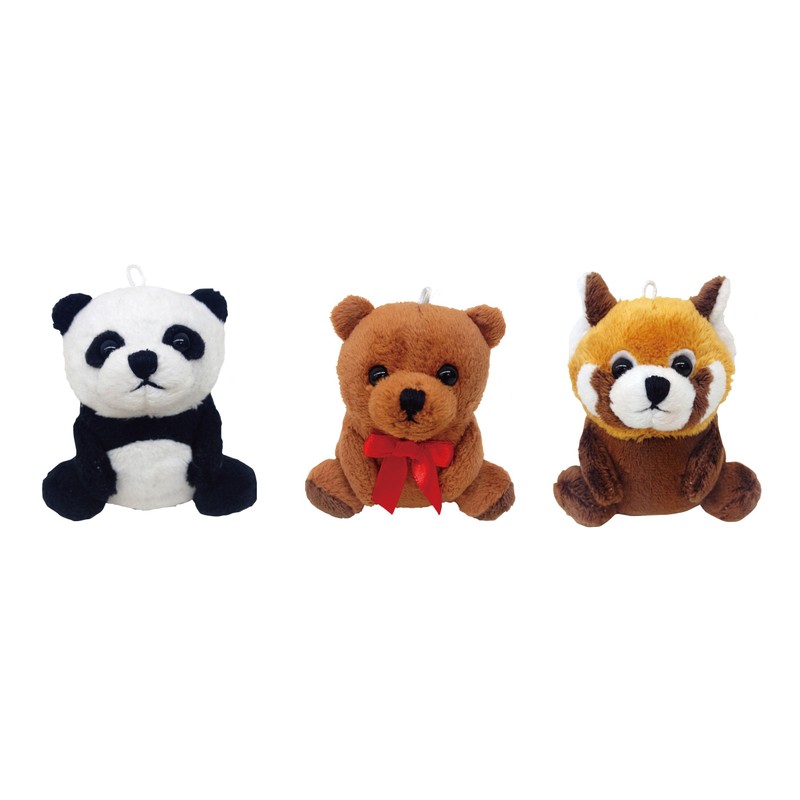 S&S 03511 Recording Mascot Animal Fren ZOO Teddy Bear Keychain