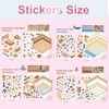New 4PCS Fun DIY Stickers Scene，Cute 3D Korean Cartoon Scene
