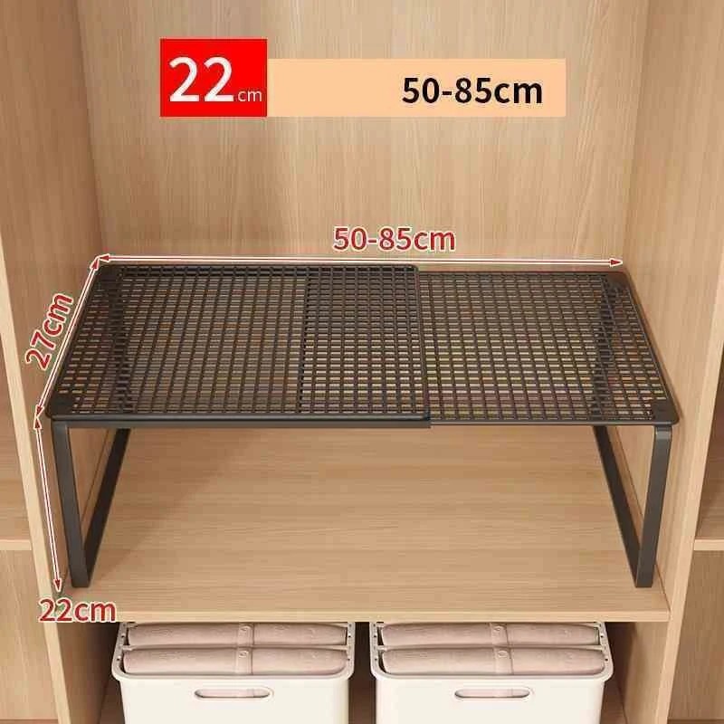 Adjustable Wardrobe Shelf for Clothes & Shoes – Expandable Metal