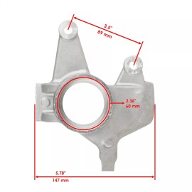 Caltric Front Left Wheel Knuckle Fits Can-Am Outlander 650/ MAX 650 4x4 6x6 2013 - 2020