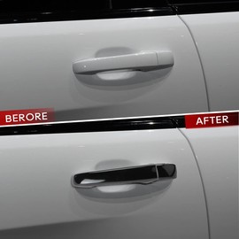 DLOVEG Car Exterior Door Handle Cover Compatible for Grand Cherokee 2011-2021 Accessories 2011-2022 Durango Black Door Handle Protector with Smart Key Holes