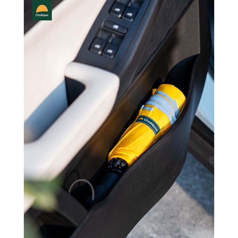 Chakipee Compact Folding Umbrella - Automatic Windproof Green Folds Inwards