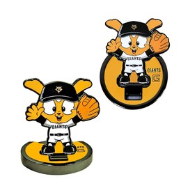 HOKUSHIN TRADING MK0470 Golf Ball Marker Readyuru Giants Upright Marker Jabbit Flip Up Marker