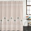 Stuidolane 72x78 Inch Shower Curtain Tropical Palm Trees Bathroom Decor,