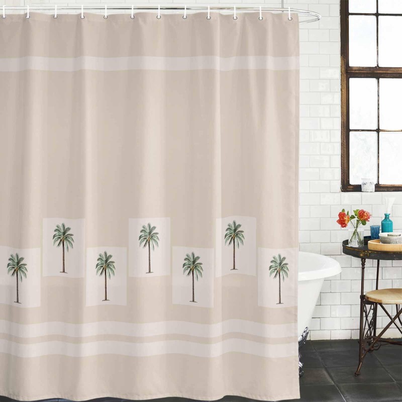 Stuidolane 72x78 Inch Shower Curtain Tropical Palm Trees Bathroom Decor,