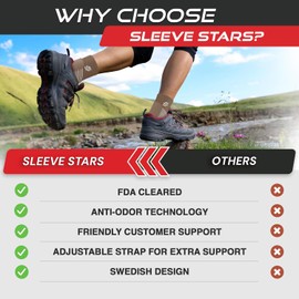 Sleeve Stars Ankle Brace for Sprained Ankle, Plantar Fasciitis Relief Ankle Support for Women & Men, Ankle Compression Sleeve w/Strap, Achilles Tendonitis Brace, Foot Brace Wrap (Pair/Mocha Brown)