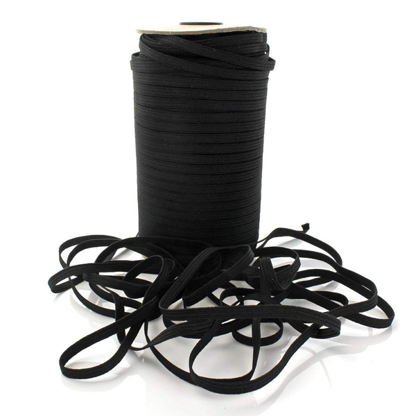 1/4" Width Skinny Elastic Band - Braided Cord - Soft