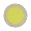 REMEMBER Cotton Place Mats "Lime", Set of 2, Height 0.5