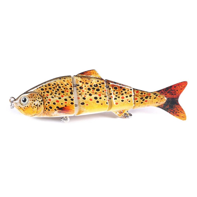 CENPEK 6Pcs Fishing Lures,Multi Jointed Pike Lure,Freshwater Saltwater Sea Fishing