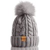 REDESS Women Winter Pompom Beanie Hat with Warm Fleece Lined,