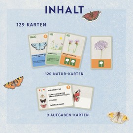Kosmos 6848907 Blütenreich - A Garden Full of Butterflies, Card Game for the Family from 10 Years for 2-5 People