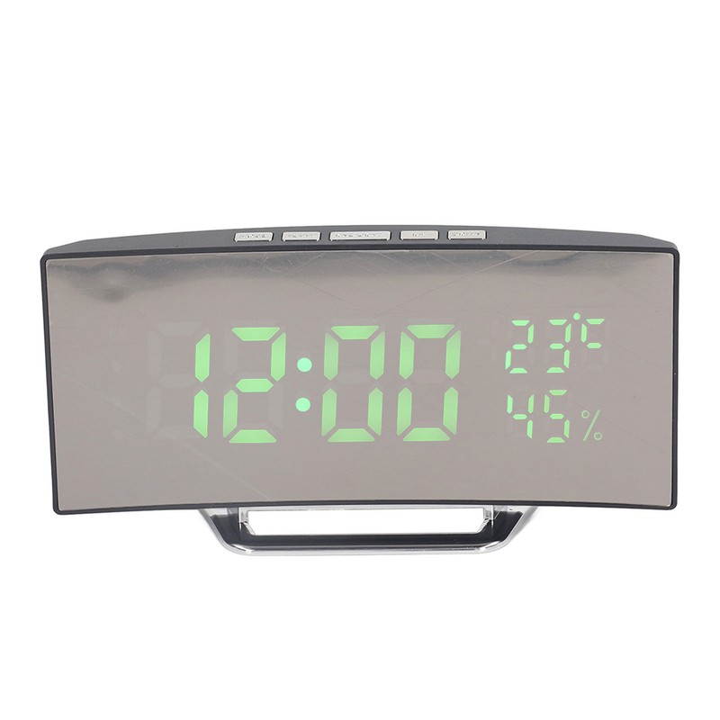 LED Digital Clock 3 Level Brightness Snooze USB Battery Powered