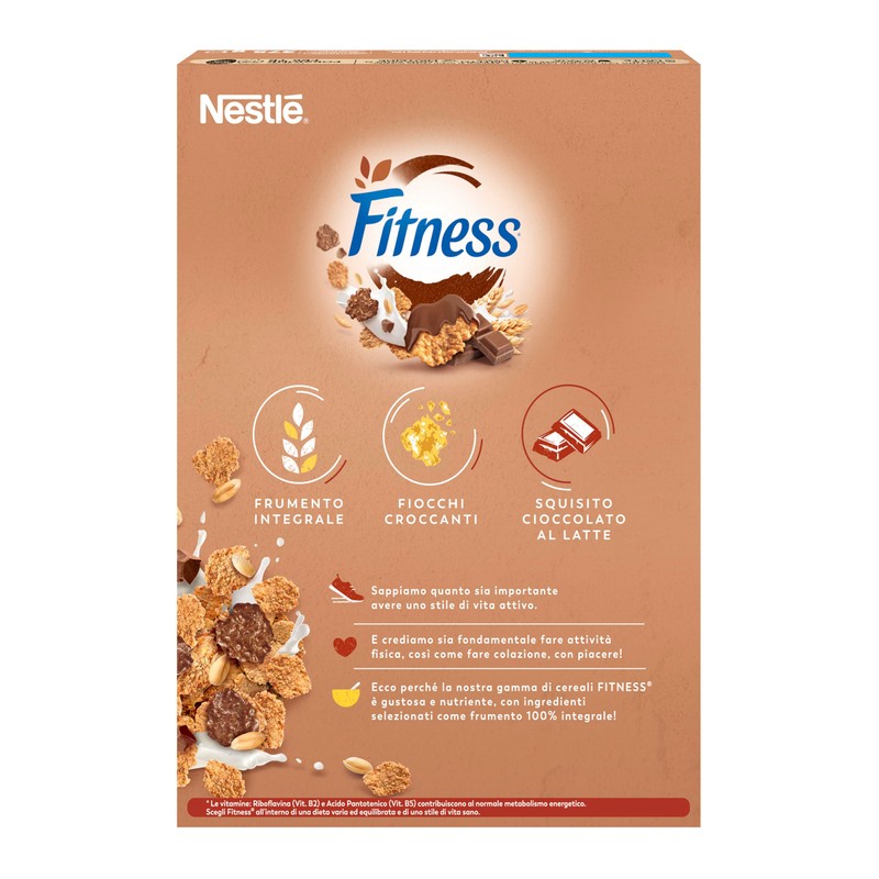 FITNESS Cioccolato al Latte Cereali Integrali con Fiocchi al Cioccolato