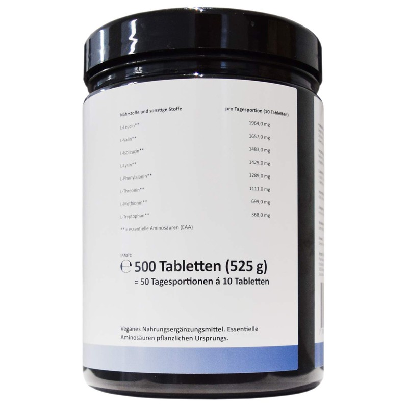 Multi Amino EAA 8 Pattern - 500 Tablets with 1000