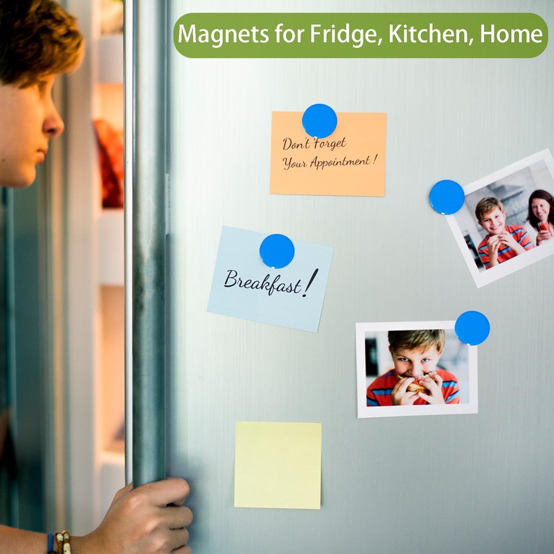 DUJEQM Round Fridge Magnets, Small Refrigerator Magnet, Whiteboard Magnets for