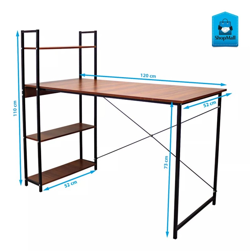 Escritorio Repisa Minimalista Metalico Oficina Trabajo