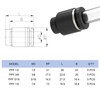 20PCS Push-in Connect Tubing Pneumatic Cap Plastic Tubing Quick Cap