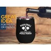 Pickleball Black Edition Wine Tumbler 12oz - Where paddles meet