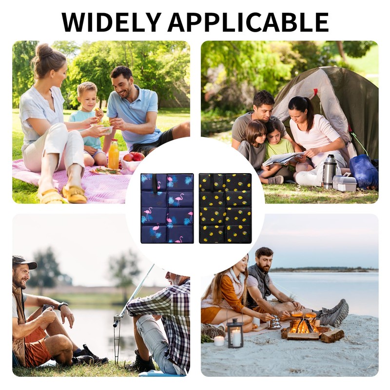 Picnic Mat 2 Pieces Seat Cushion Camping Portable Chair Pad