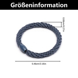 12 Stück Zopfhalter, Haargummi Armband, Haargummi Geflochten, Haargummis Damen, für Damen Und Mädchen, Elastische Haargummis Wiederverwendbar