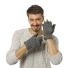 ViGrace Winter Knitted Convertible Fingerless Gloves Wool Mittens Warm Mitten