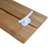 Dock Edge Classic Cast Aluminum InstaCleat with White Finish, 5"