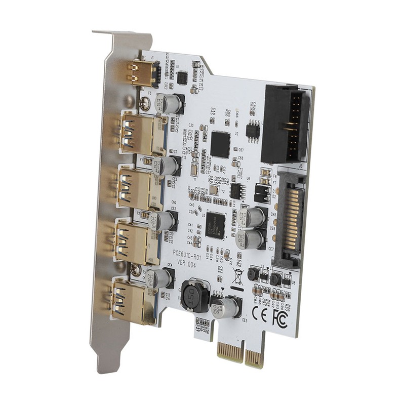 PCI-E to USB3.0 4 port Type C Adapter Expansion Card