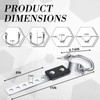 Geetery 1 Pcs Exhaust Hangers Muffler Hanger 6 Hole Swivel