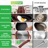 NutriChef 17pcs Brown Stackable Pots and Pans Set, Nonstick Induction