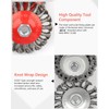 Twist Knot Wire Wheel Cup Brush Set for Angle Grinder,