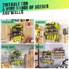 SUNALLY Power Tool Organizer, 4 Drill Holder Wall Mount, Garage