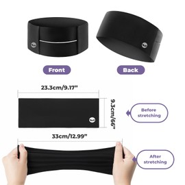 ROCKBROS TVI Headbands, Sports Headband for Women, Elastic, Sweat-Absorbing for Jogging, Yoga, Running, Cycling, Fitness, Hairband, Headscarf