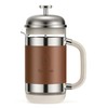Hazel Quinn French Press Coffee Maker, 450ml/15oz, Heat-Resistant Borosilicate Glass,