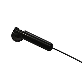 GARDINIA Race Rope Tension Set for Wall or Recess Mounting, Length: 5 m, All Mounting Materials Included, Metal/Matt Black
