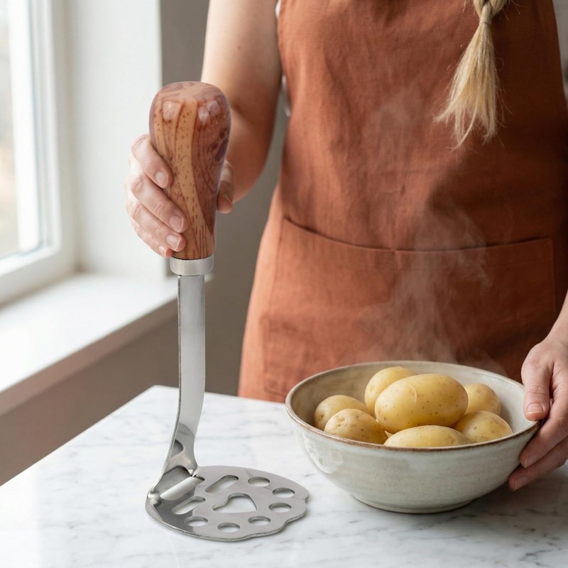 2 Pcs Bear Paw Potato Masher, Stainless Steel Potato Ricer