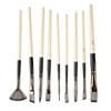 9pcs Gouache Watercolour Brushes Nylon Wool Rustproof Strong Water Absorption