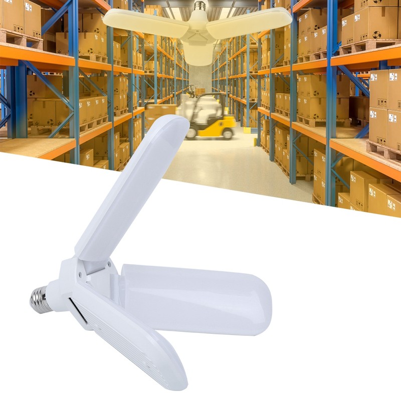 AC85‑265V E27 LED Garage Light Foldable 5400LM Ceiling Lights High